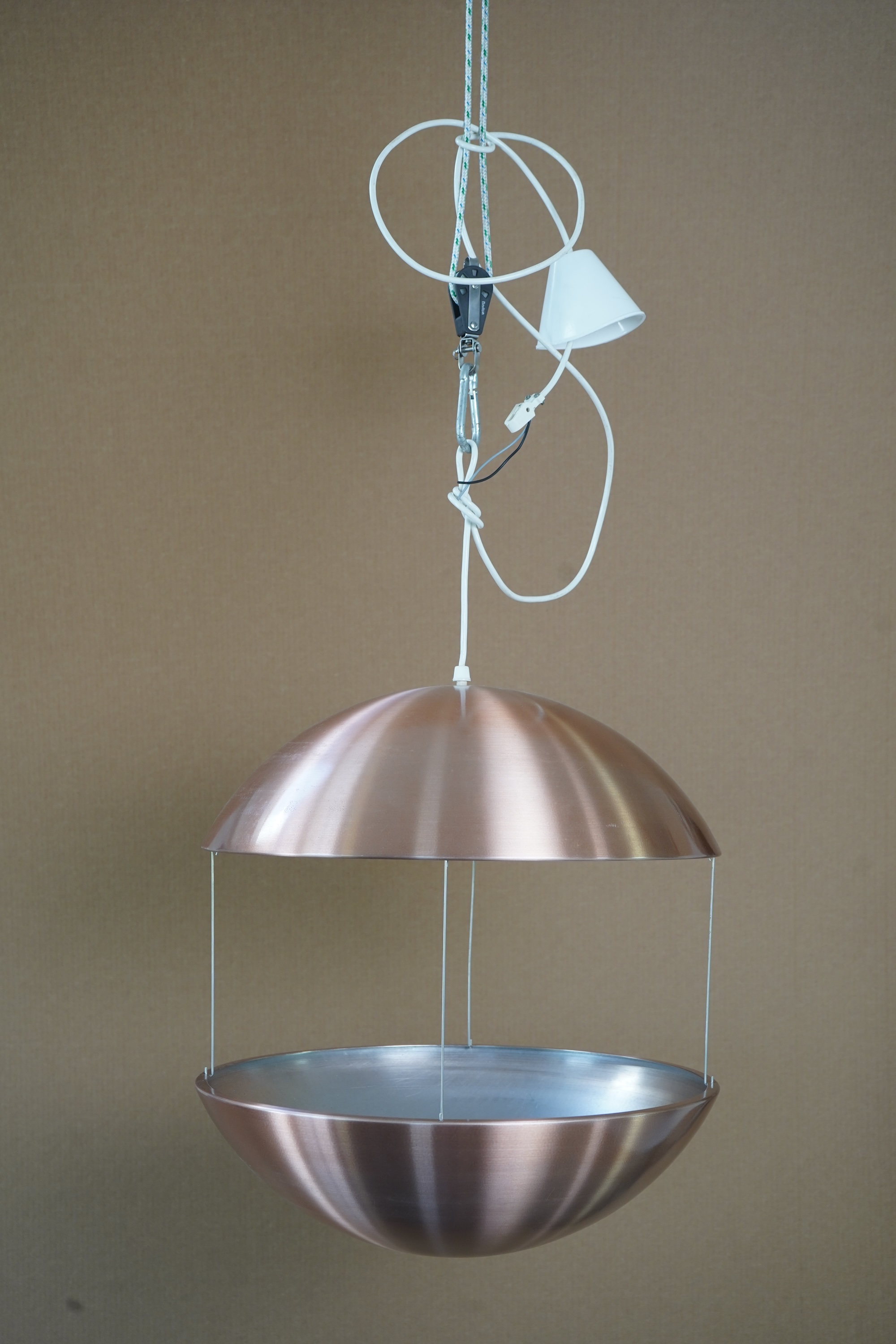 Poul Cadovius (Danish, 1911-2011): A 'Royal System' RS50 hanging pendant 'flower' lamp and planter